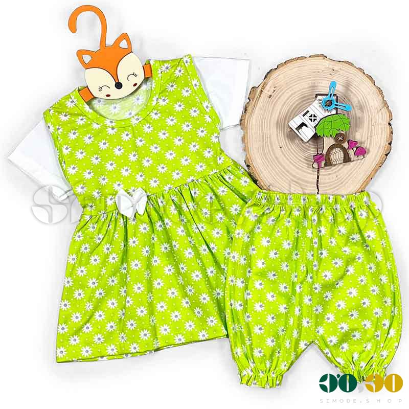 سارفون شلوارک 35-45گلدار دخترانه